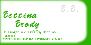 bettina brody business card